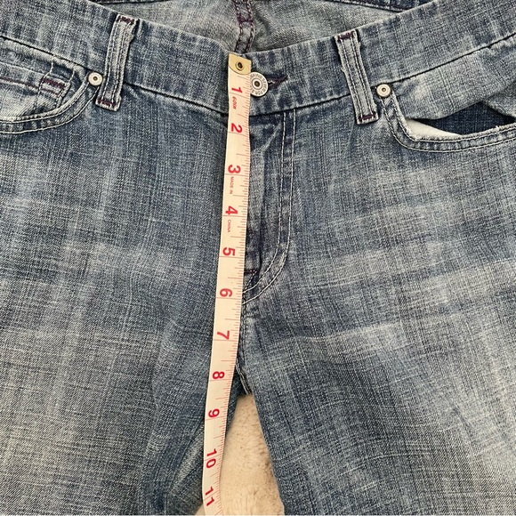 🪩7 For All Mankind VINTAGE Y2K Crop A Pocket Jeans - Picture 5 of 12